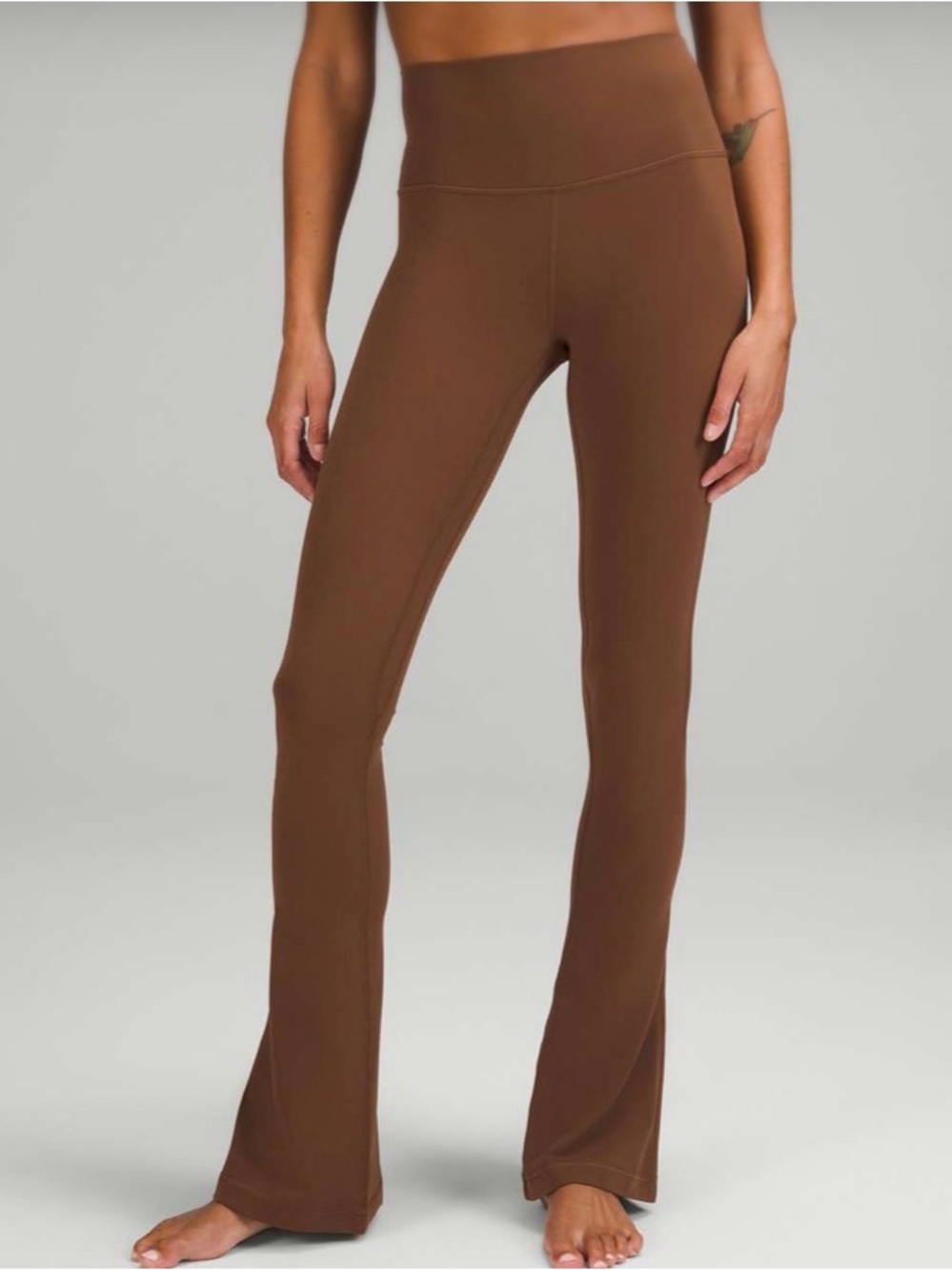 Lululemon Groove Nulu‎ Super-High-Rise Flared Pants 32” size 2 Brown